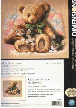 Teddy and Kittens 352360 / Мишка и котята (США)