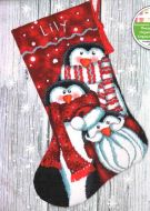 Holiday Penguins Stocking 71-09158 / Сапожок Праздник пингвинов