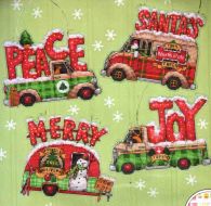 Holiday Truck Ornaments 70-08974 / Орнаменты Праздник грузовиков