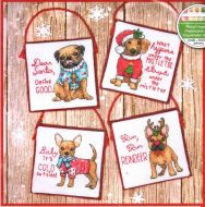 Christmas Pups Ornaments 70-08972 / Орнаменты Рождественские щенки