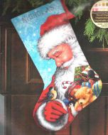Santa and Toys Stocking 71-09145 / Сапожок Санта и игрушки