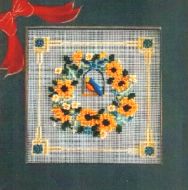 Bluebird Wreath MHCB232 / Венок с синей птицей