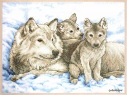 Mother Wolf and Pups 131300 / Волчица и Волчата