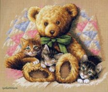 Teddy and Kittens 352360 / Мишка и котята (США)